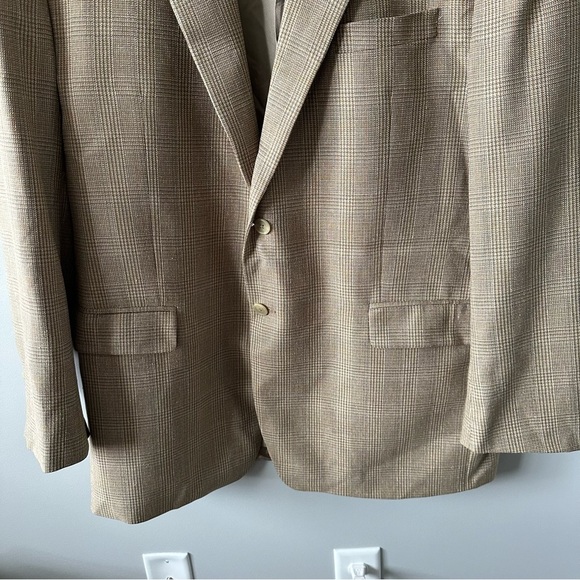 RALPH LAUREN Mens Blazer Sport Coat Casual Jacket Size 48L Wool Silk Suit - Picture 3 of 16